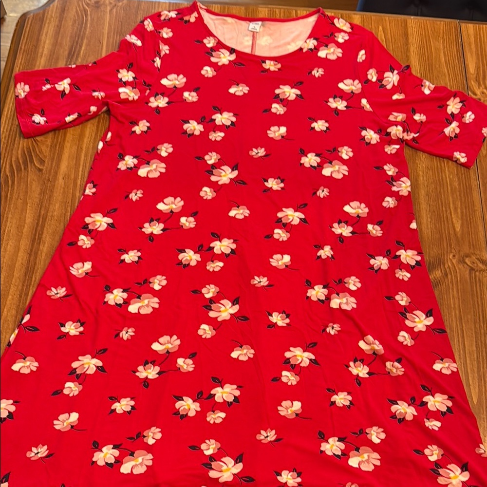 Old Navy Red Floral Dress